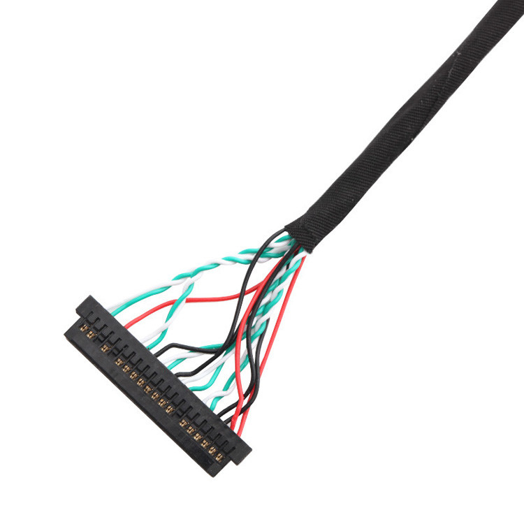 OEM/ODM 30 Pin LVDS кабельная сборка WL1258h-20P TO  DF13-2 Lvds дисплейный разъем