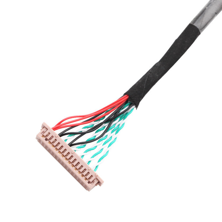 OEM/ODM 30 Pin LVDS кабельная сборка WL1258h-20P TO  DF13-2 Lvds дисплейный разъем