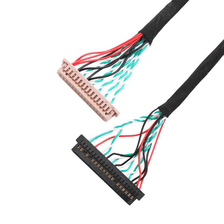 OEM/ODM 30 Pin LVDS кабельная сборка WL1258h-20P TO  DF13-2 Lvds дисплейный разъем