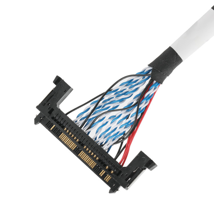 OEM/ODM LVDS кабельная сборка от JAE FI-RE51HL 51-Pin до DP2.0 30-Pin или EGN UL 1571 28AWG кабель