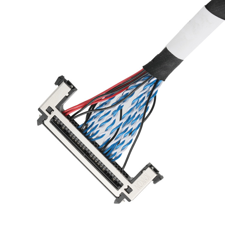 OEM/ODM LVDS кабельная сборка от JAE FI-RE51HL 51-Pin до DP2.0 30-Pin или EGN UL 1571 28AWG кабель