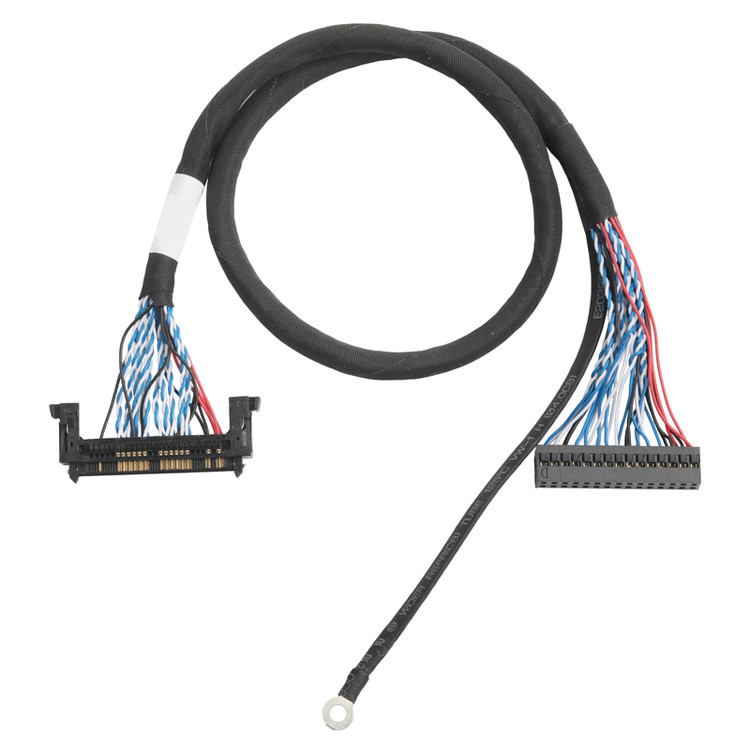 OEM/ODM LVDS кабельная сборка от JAE FI-RE51HL 51-Pin до DP2.0 30-Pin или EGN UL 1571 28AWG кабель