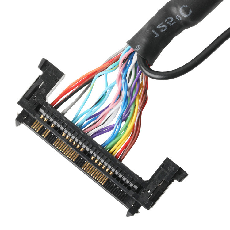 OEM/ODM LVDS кабельная сборка от JAE FI-RE51HL 51-Pin до HD-SUB 26-Pin мужской сварщик UL 1007 20AWG кабель