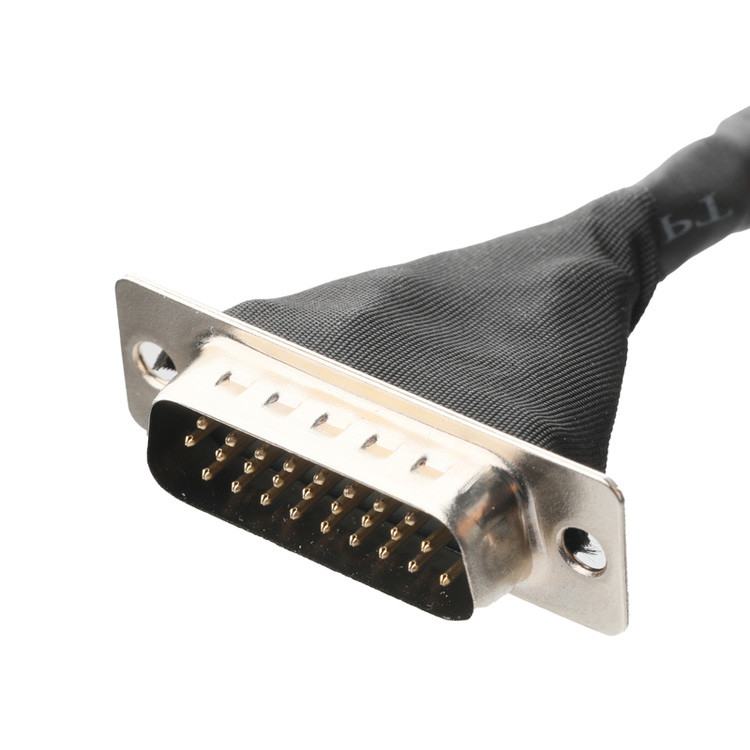 OEM/ODM LVDS кабельная сборка от JAE FI-RE51HL 51-Pin до HD-SUB 26-Pin мужской сварщик UL 1007 20AWG кабель