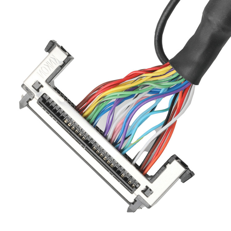 OEM/ODM LVDS кабельная сборка от JAE FI-RE51HL 51-Pin до HD-SUB 26-Pin мужской сварщик UL 1007 20AWG кабель