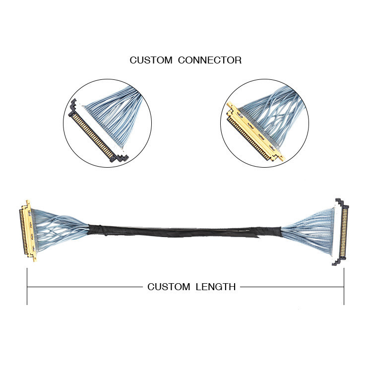 Kel Ssl20-30s To I 20454-030 Lvds Edp Кабельная сборка 0,5 мм Проницаемость 46 AWG