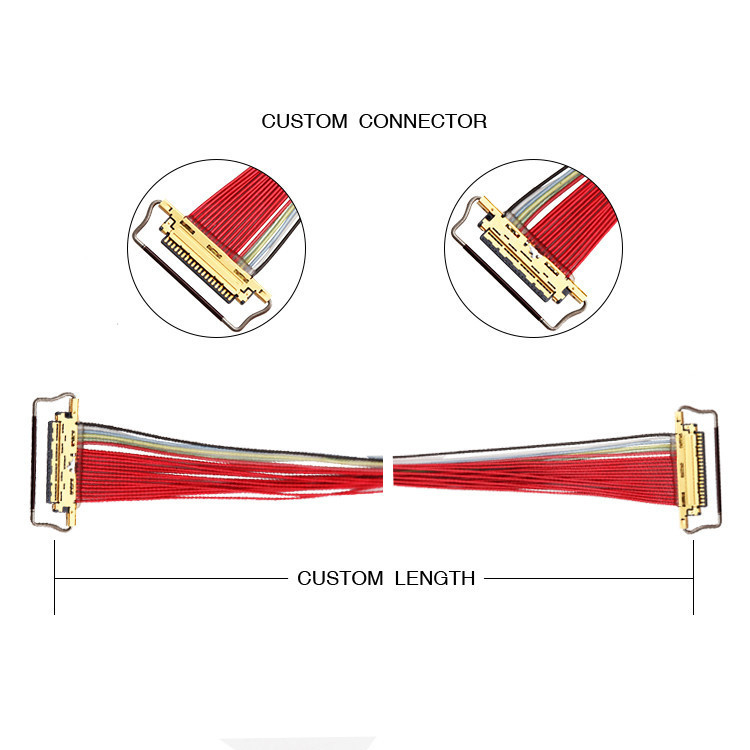 0.5mm Pitch 20453-220T-03 LVDS EDP кабель 20 Pin 20453 Кабель-VS