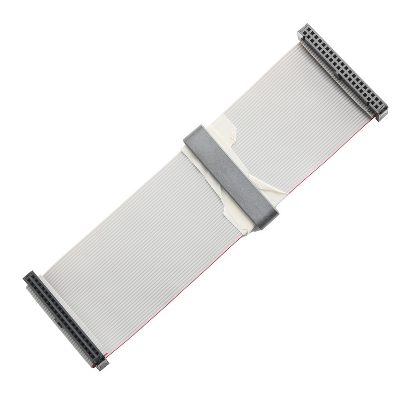 IDC FC-2*20P 40Pin 2,54 мм ширина Черный PBT+G/F UL2651 28AWG Idc Flat Ribbon Cable 1,27 мм ширина OEM/ODM