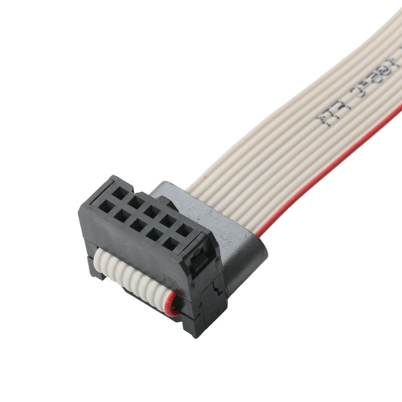 IDC FC-10Pin 2,54 мм проход UL2651 28AWG*10P Idc Flat Ribbon Cable 1,27 мм проход 10 пин для электронных OEM / ODM