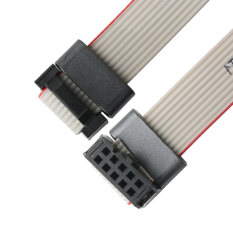 IDC FC-10Pin 2,54 мм проход UL2651 28AWG*10P Idc Flat Ribbon Cable 1,27 мм проход 10 пин для электронных OEM / ODM