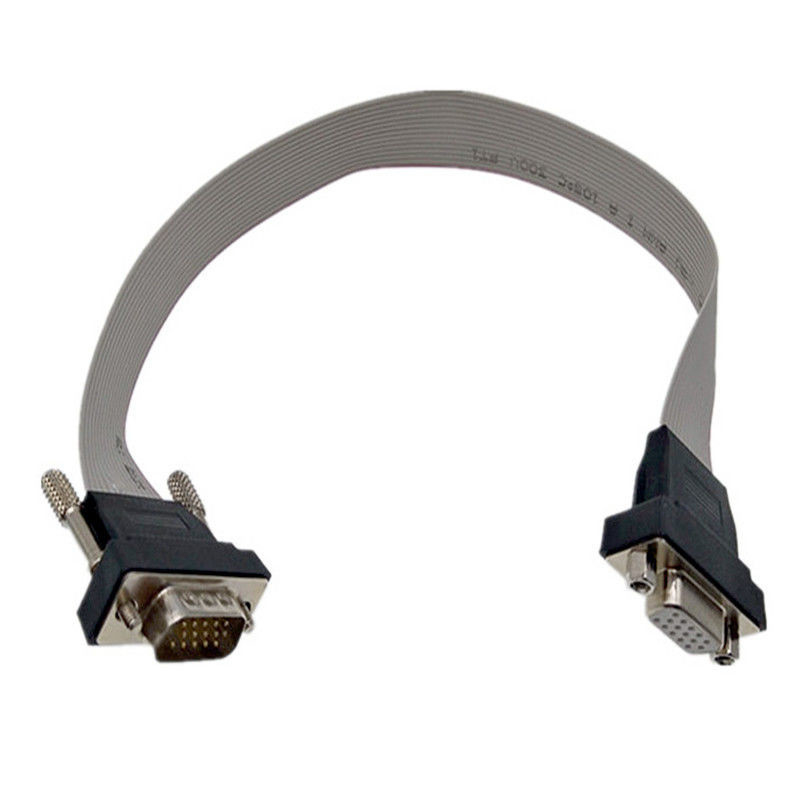 Мужчина VGA HDB15 к женскому соединителю дисплея lvds соединителя ленточного кабеля 15pin