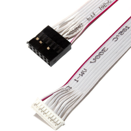 IDC 12 PIN Плоский гибкий ленточный кабель DF19 TO JST RF для питания PCBA