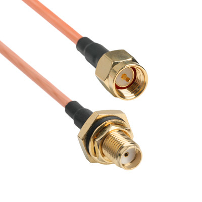 Золотой контакт RG316 Коаксиальный кабель SMA Мужской прямой разъем к SMA Женский блок
