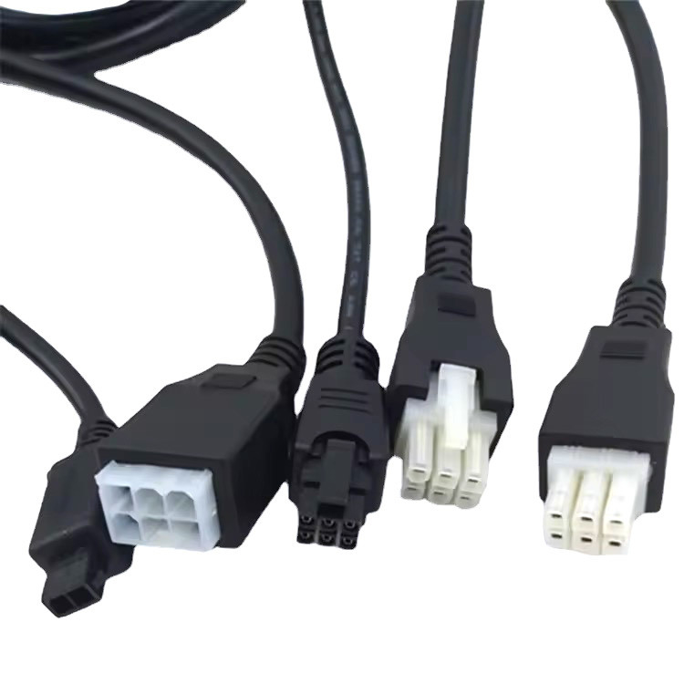 Настройка на заказ 2 3 4 5 6 Pin Molex 5557 6pin 4,2 мм кабель питча UL2464 20AWG*6C OD6,4 мм ЧЕРНЫЙ