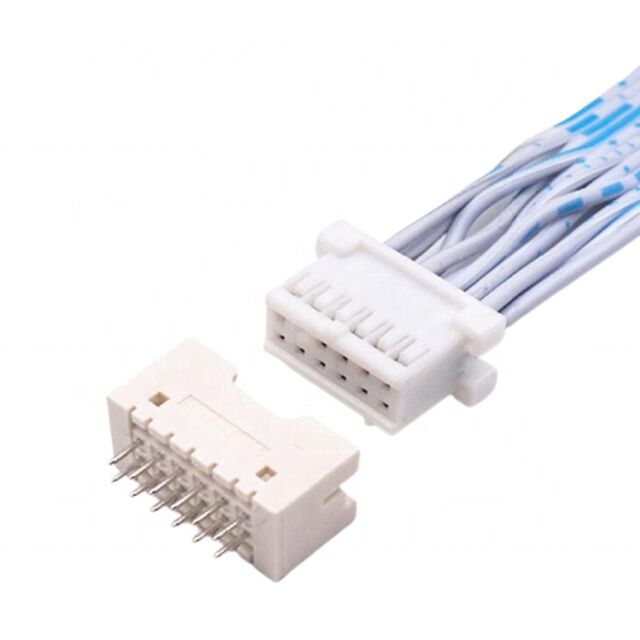 Специальный проволочный канат JST с плоской лентой кабеля с 2,54 мм продольным углом 12 штифтов двойной ряд для электронных приложений