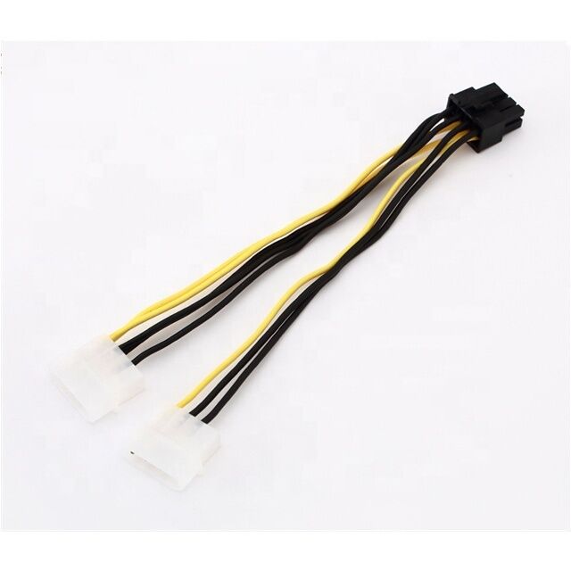 18AWG ПВХ PCI-E питательный кабель 8 штифтов Мужчина на двойной 8 штифтов ((6+2) Мужчина GPU Power Splitter с опциями пользовательской длины
