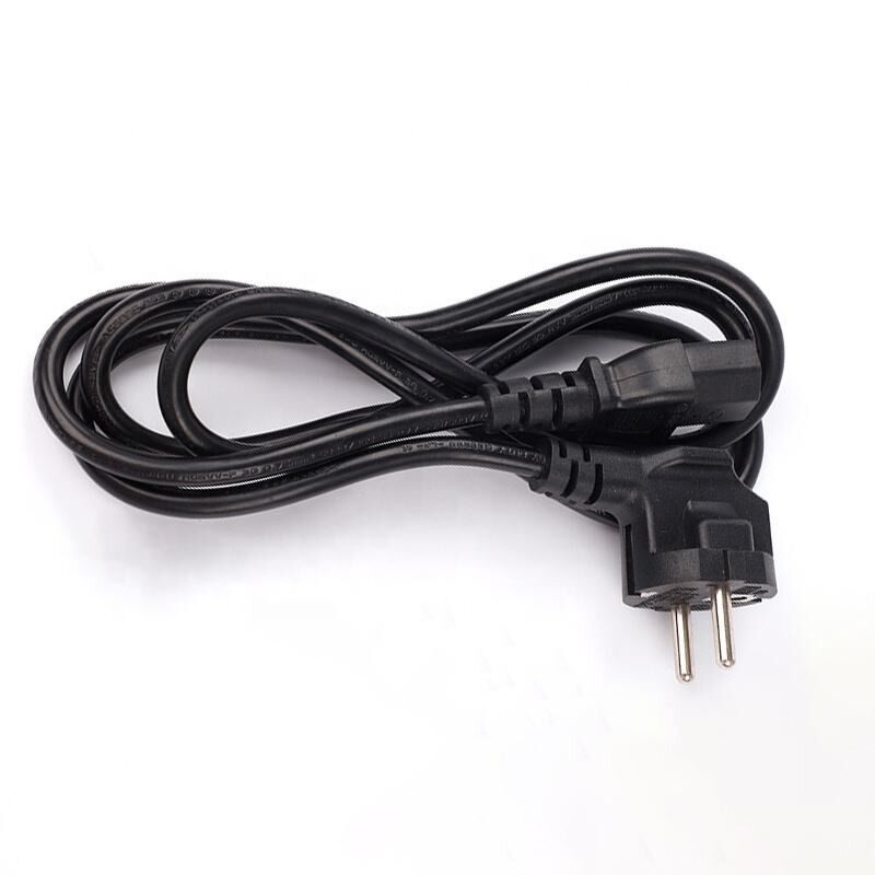 European Standard 3 Pin Power Cord with Fireproof Material for Laptop and PC AC Adapters