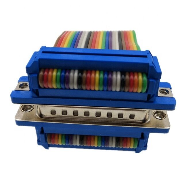 25 штифтов позолоченный D-Sub соединитель с настраиваемой длины плоского ленточного кабеля и IDC сжатия соединителя