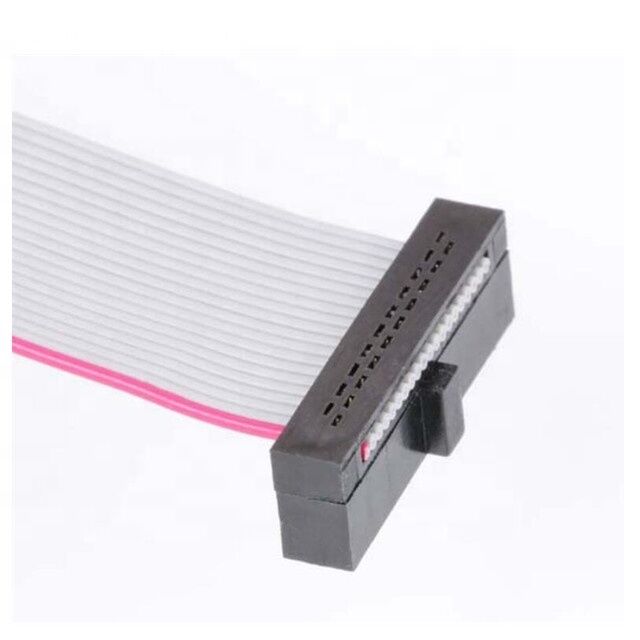 Гибкий шлейфовый кабель с плоским сечением 1,27 мм, 30 AWG, с позолоченным разъемом IDC для электроники