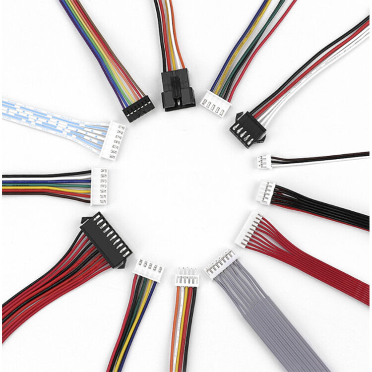 JST Wiring 2 Pin 2P 4P 6P 8P 12P Right Angle Pin Connector Harness Assembly XH SH Flat Ribbon Jumper Harness