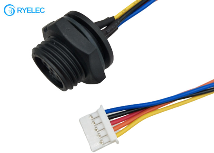 держатель панели 6P делает женщину водостойким M16 к кабелю 24AWG JST PAP-05V-5 1007 электрическому