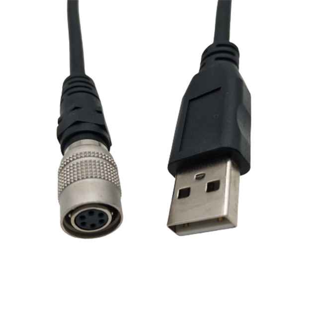 Собрание проводки провода USB2.0 Pin  6 пушпульное круговое изготовленное на заказ для камер