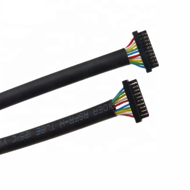 Кабель PVC Pin DF52-10P-0.8C  тангажа 10 проводки 0.8mm Awg Ul1571 32 изготовленный на заказ
