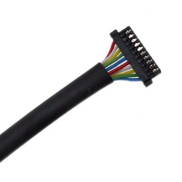Кабель PVC Pin DF52-10P-0.8C  тангажа 10 проводки 0.8mm Awg Ul1571 32 изготовленный на заказ