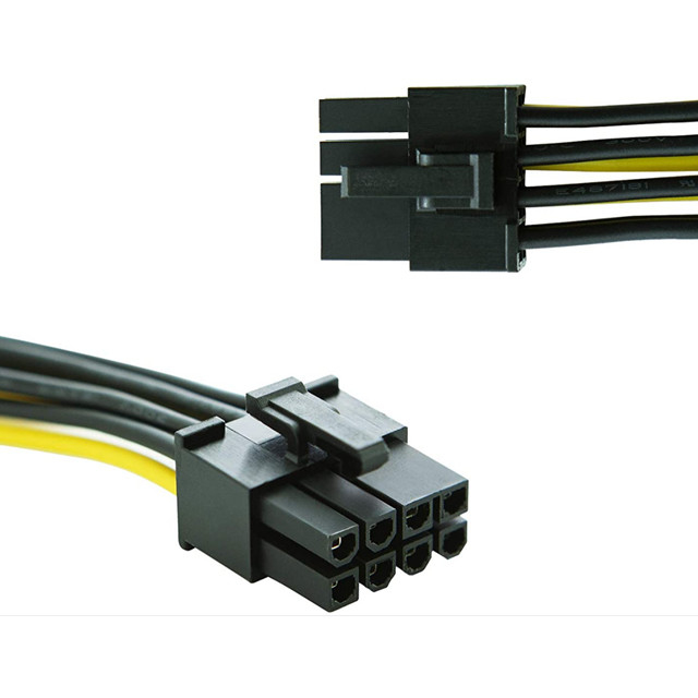 Двойной 4 Pin Molex к силовому кабелю 8 Pin Pcie для видео- видеокарты