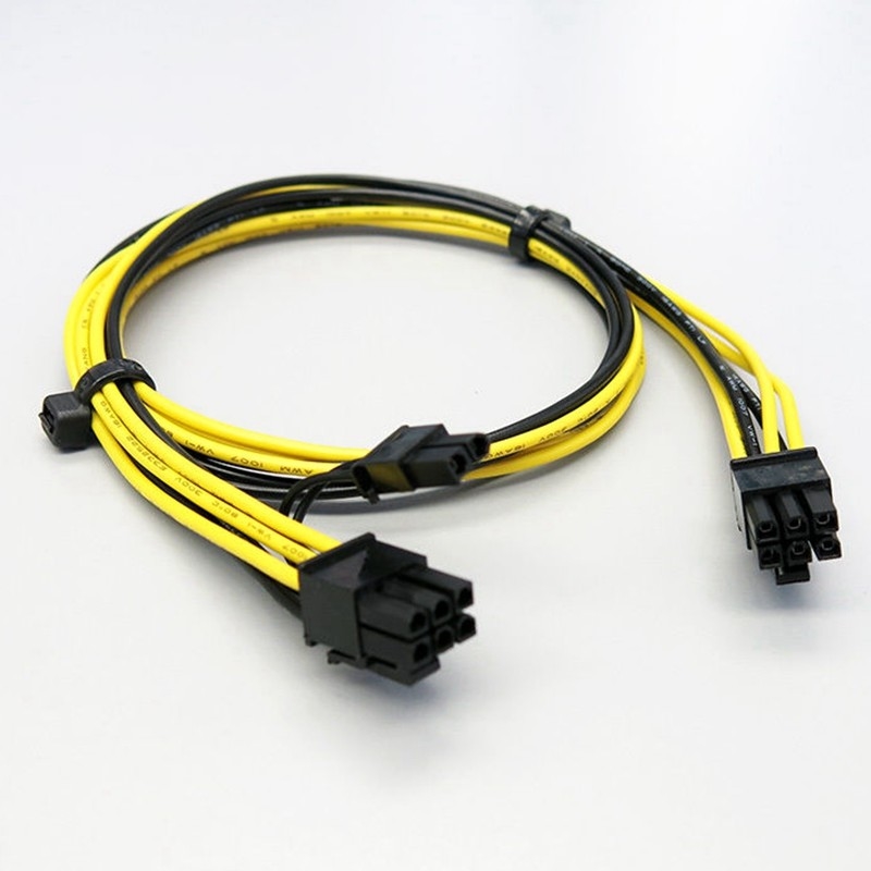 МУЖЧИНА 16AWG 6PIN К силовому кабелю Pci e МУЖЧИНЫ 8PIN для видеокарты